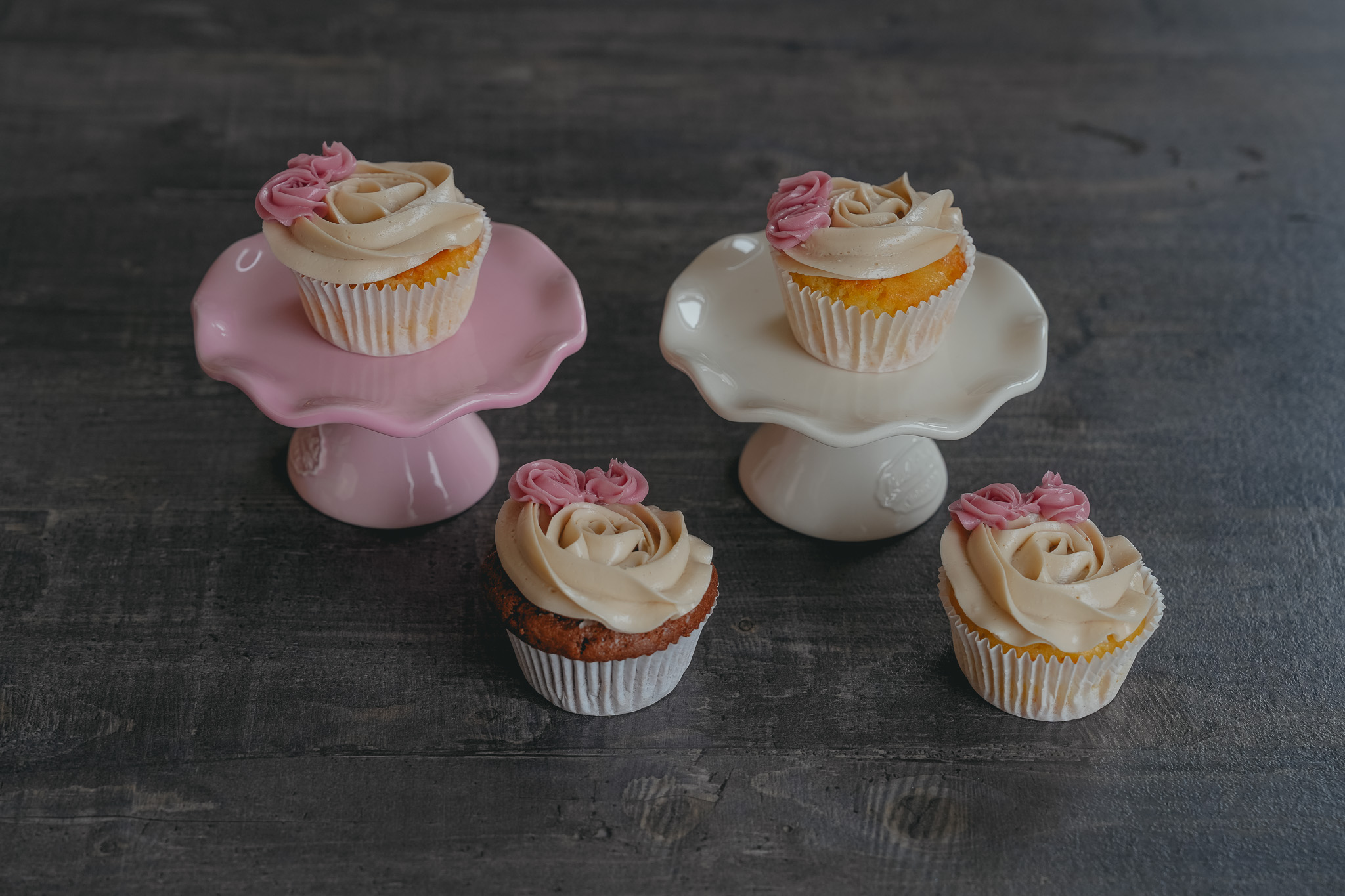 Rozen cupcakes