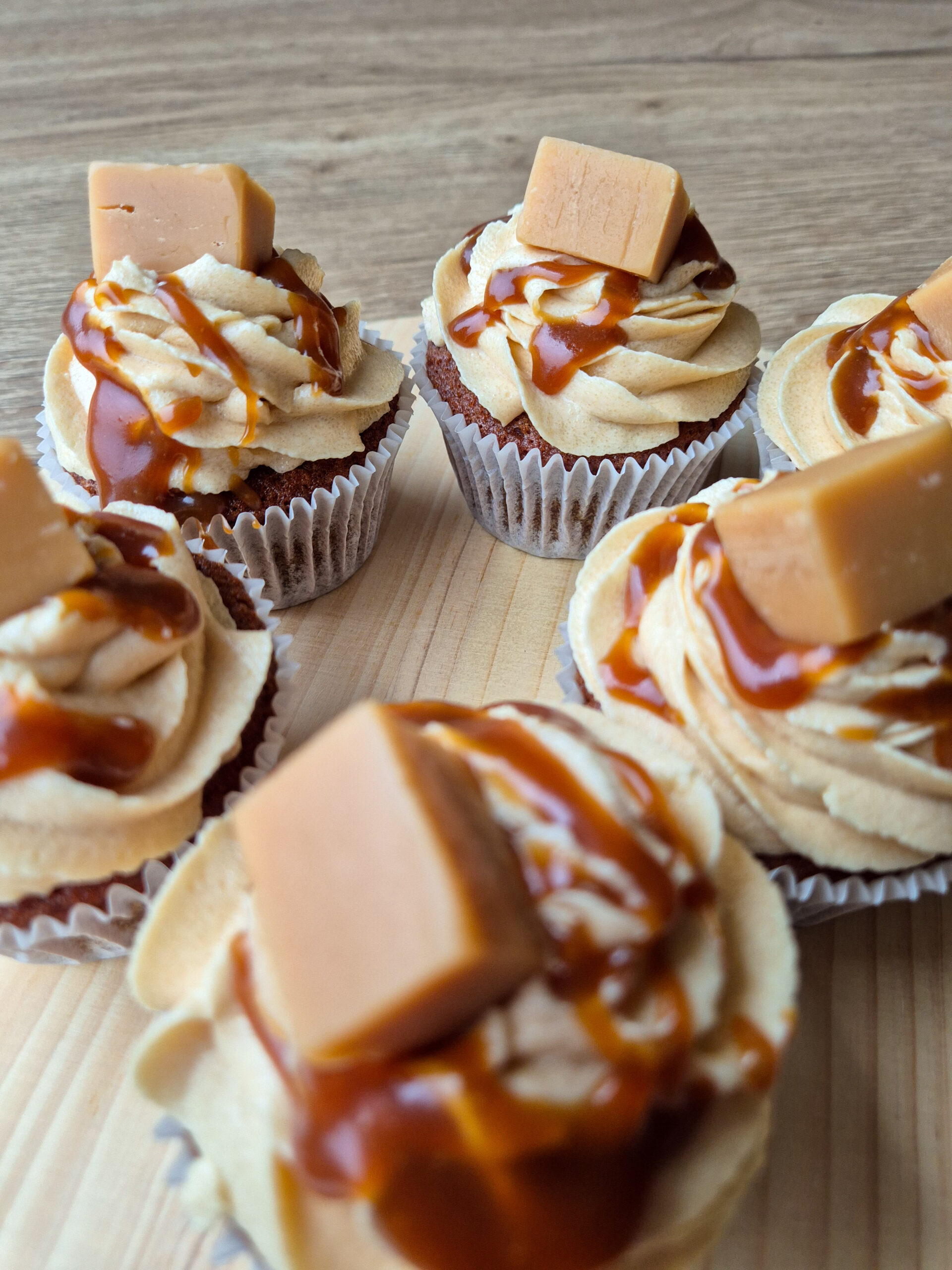Sticky toffee cupcakes