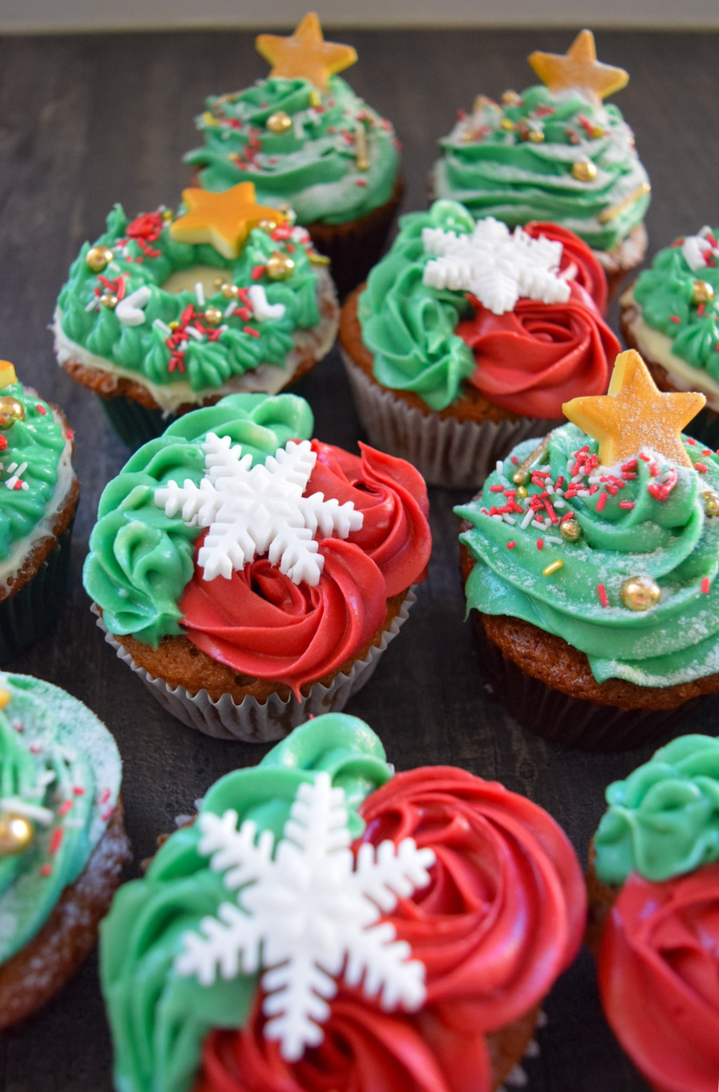Kerst cupcakes