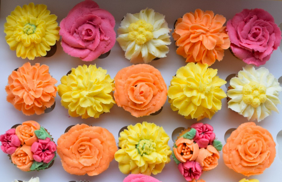 cupcakes bloemen