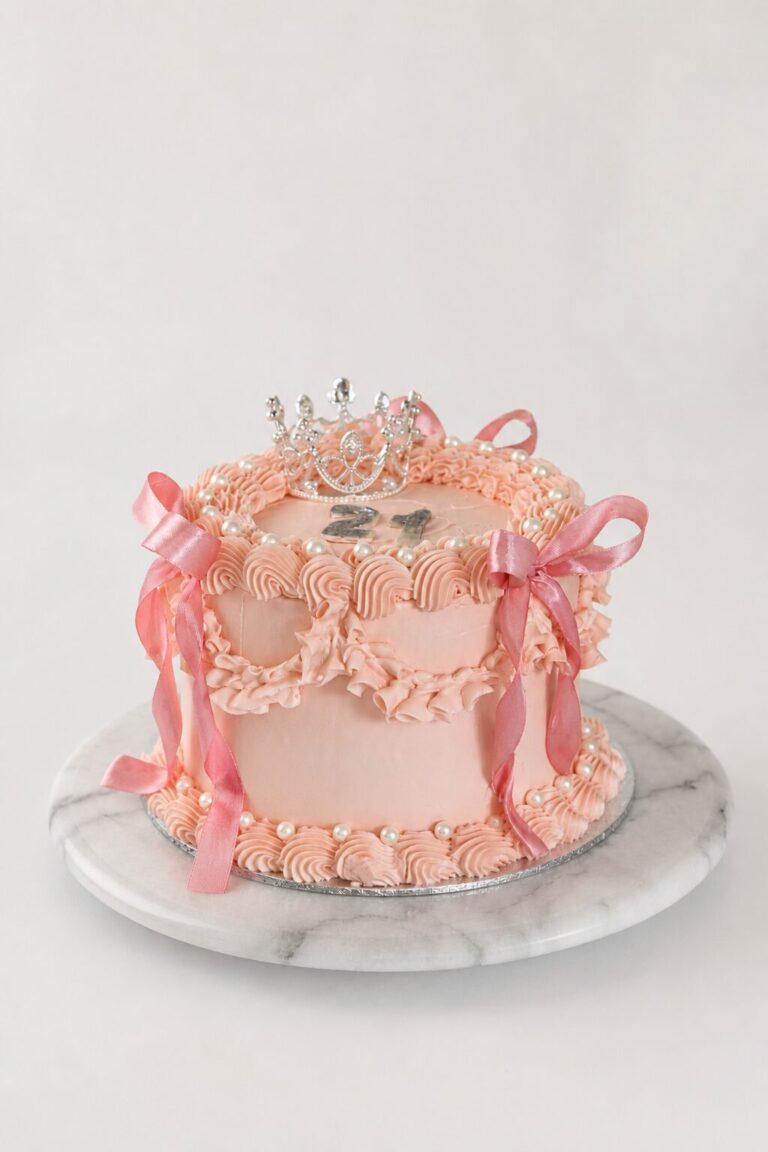 vintage prinsessen verjaardagstaart